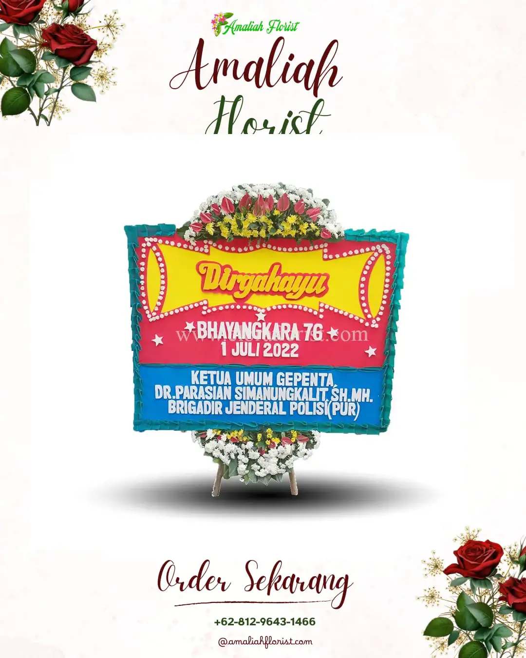 Papan Bunga HUT Ulang Tahun Lamongan Kota